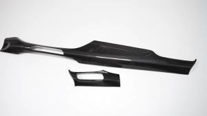 OnlyF U LHD Dry Carbon Fiber Car Interior Center Console Dashboard Strip Panel Cover Trim For Hyundai i30 N 2020 2021 2022 2023 Q8H3K