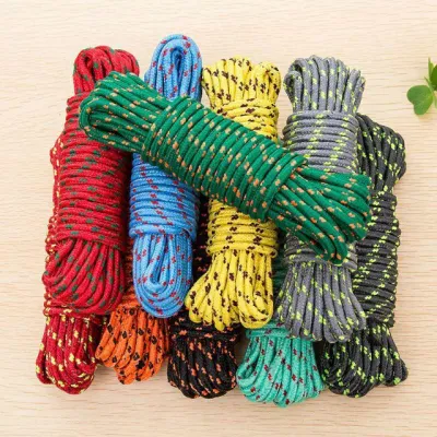 4mm 5/10/20 Meter Tent Camping Nylon Rope Tali Khemah Multifunction Utility Cord Washing Line Cloth Laundry Ampaian 晾衣绳
