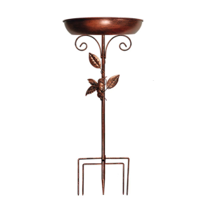 Elegant Bird Bath for Gardens Patios and Yard Durable Weather Resistant Freestanding Design