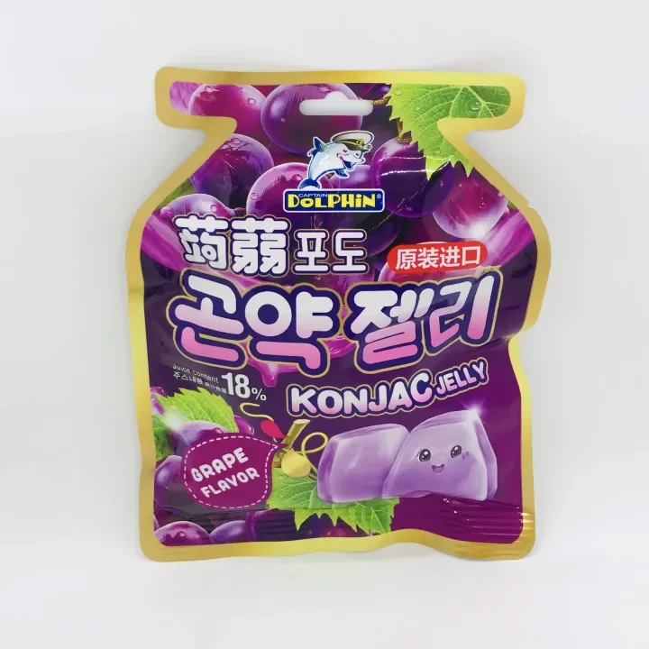 Dolphin Konjac Jelly Grape Flavor ( Juice Content 18% ) 20g x 15pcs