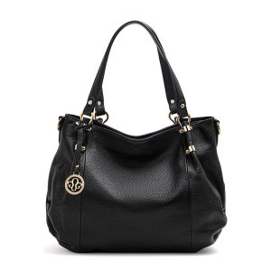 Aidrani  New high-capacity womens handbag made of 100% cowhide soft and comfortable black Q1076