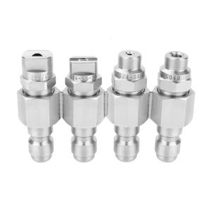 4 in 1 High Pressure Washer Nozzle Multipurpose Adjustable Sprayer Stainless Steel for Outdoor Cleaning Accessories