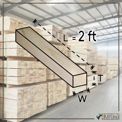 New Planed Pine Wood 1x4in (21x95mm) for DIY Projects | Kayu Pine Baru Siap Ketam 1x4in (21x95mm) untuk Projek DIY 🌳