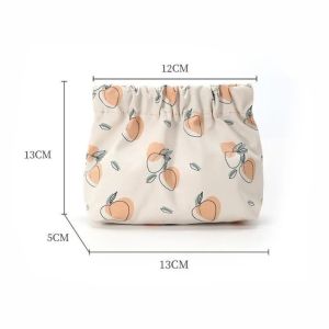 Mini Cartoon Shrapnel Printed Lipstick Bag Storage Bag Keys Coins Makeup Bag Small Bag Carry-On Bag