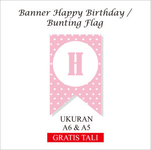 COD - Banner Ulang tahun AESTHETIC 1Set / BuntingFlag Karakter / BuntingFlag Happy Birthday Aesthetic