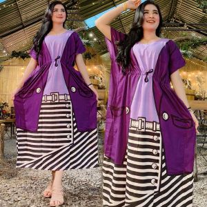 Grosir Homedress Model Daster Kalong Kelelawar Motif Batik Pekalongan Ukuran Jumbo Untuk Ibu Hamil & Gemuk