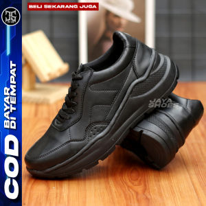 Zeyovi Sepatu Sneakers Casual Pria Hitam Sekolah Kuliah Kerja