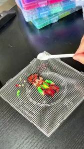 DIY Perler Beads Set 48 Colors 24000 Beads with Mini Iron Arts and Crafts Toy Gift for Children