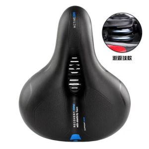 WildPioneer Bicycle Seat Dual Shock Absorbing Saddle Breathable Wide Comfort Cushion For Mtb Road Bike