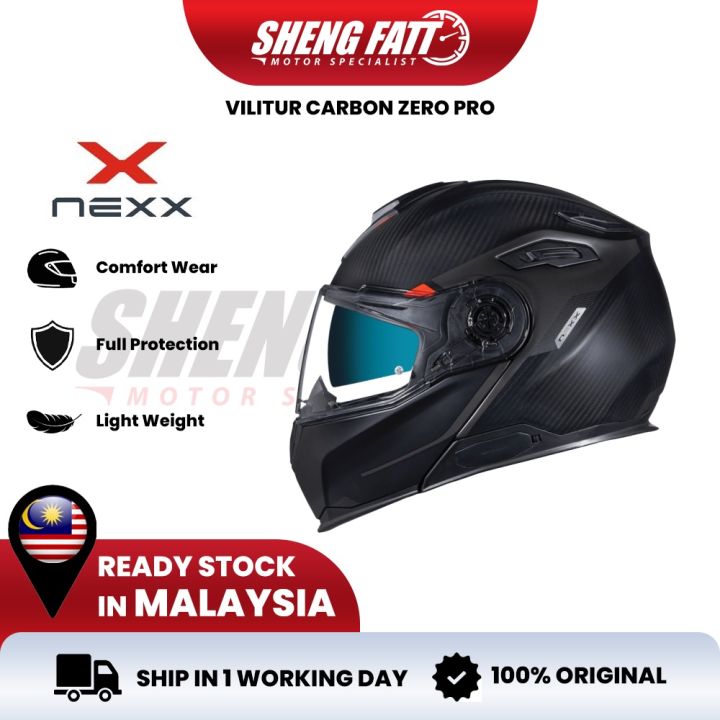 NEXX VILITUR CARBON ZERO PRO Full Face Helmet Motor Visor