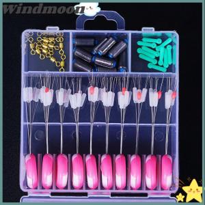 [Windmoon]🌟🌟【Hot Sale】🎈 Boxed Space Beans 10-Set Kit 7+1 Silicone Space Beans 8-Shaped Ring Space Beans Combo Kit Fishing Equipment