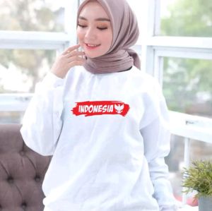 Promo Sweater Pria Wanita Indonesia Jaya Kaos Hut RI 17 Agustus Sweter Dirgahayu Garuda Pancasila