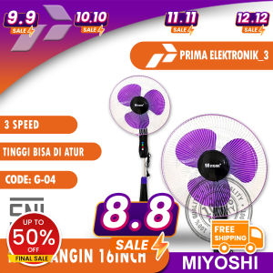 PROMO - TERMURAH KIPAS ANGIN STAND FAN 3 SPEED MIYOSHI 16 INCH KIPAS BERDIRI - BISA COD BAYAR DITEMPAT PE 3