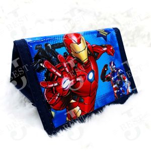 Kids Short Purse Wallet Cute Cartoons spiderman marvel superman ironman Children Boys Girls Coin Bag Beg Dompet Kartun Comel Kanak-Kanak Lelaki perempuan Syiling