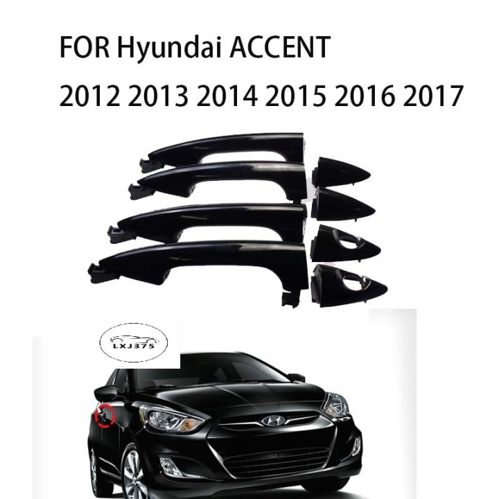 1PCS ONE SIDE Exterior Door Handle for Hyundai Accent 2012 2013 2014 ...