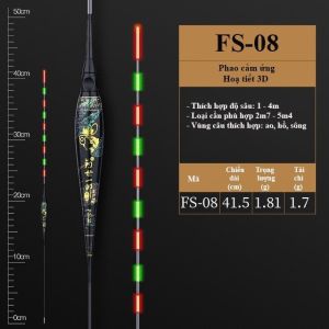 Phao Câu Đài Ngày Đêm Cảm Ứng Đổi Màu Lã Vọng họa tiết 3D tăm phủ bóng chống nước