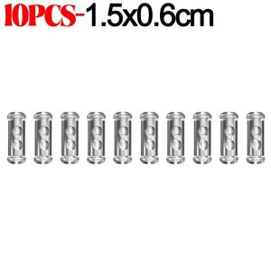 50pcs Adjustable Cross Screw Wire Rope Lock Clips / Double Hole Metal Copper Cable Clamps / Heavy Duty Suspension Steel Cable Fixing Fastener Buckles