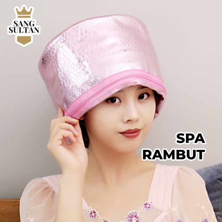 Topi Creambath Terapi Uap Hot Steamer Spa Rambut Pelurus Rambut