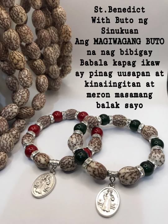 Jade Bracelet with Buto ng Sinukuan ang MAHIWAGNG BUTO with ritual bless and cleanse under buyer