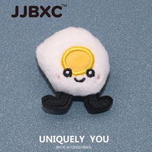 Phụ kiện giày JJBXC CHARM khóa giày phụ kiện giày hình búp bê hoạt hình bánh mì nướng bơ phụ kiện giày thời trang DIY