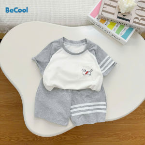 Bộ Cộc Tay Túi In Chó Cho Bé.  Bộ Cộc Tay Chất Cotton Cho Bé Trai Từ 10-28kg MINKY BABY STORE