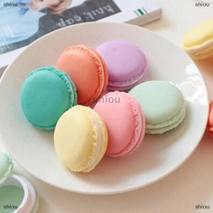 [COD] shiou Xách tay vòng tròn dễ thương thời trang mini macaroon Cookie thiết kế kẹo màu lưu trữ hộp đồ trang sức hộp nhỏ sô cô la đồ ăn nhẹ hộp