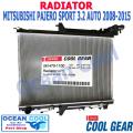 หม้อน้ำ มิตซูบิชิ ปาเจโร่ สปอรต์ 3.2L เกียร์ ออโต้ ปี 2008 - 2015 RD0038 Cool Gear รหัส 261470-1100  Radiator MITSUBISHI PAJERO SPORT 3.2L AUTO  AT Ocean cool  อะไหล่ รถยนต์. 