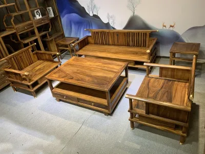 Walnut sofa set of six 1+1+3