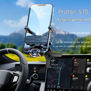 Car mobile phone holder  base car mobile phone holder car large-screen mobile phone gravity bracket Phone Holder Premium Dedicated Infotainment Screen Car Phone Holder Proton S70 (2024-Present)