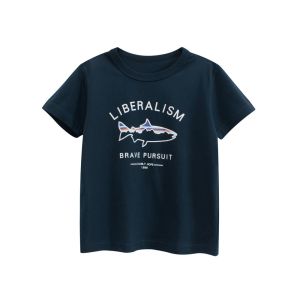 2025 T Shirts for Children Cartoon Cute Clothes Boy 100% Cotton Shark Dinosaur Kids Girls Short Sleeve Casual Sport Top Tees
