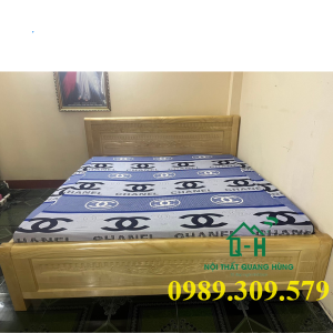 GIƯỜNG GỖ SỒI TỰ NHIÊN CAO CẤP GIAO NHANH - PHÙ HỢP CĂN HỘ - CHUNG CƯ- HCM