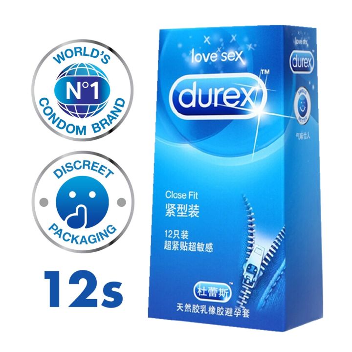 Durex Close Fit (Tighter) Condoms 12s (Discreet Packaging)