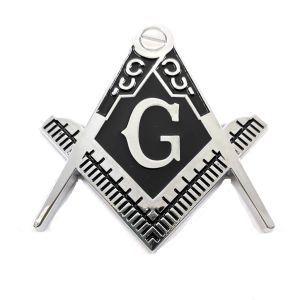 Mason Freemason Emblem Brotherhood Emblem 3D Badge Premium Alloy Metal Emblem Motorcycle Emblem