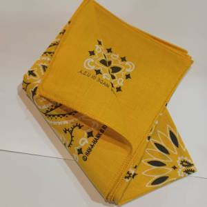 HAV-A-HANK RN 15187 100% COTTON MADE IN USA ผ้าเช็ดหน้า สกรีน2ด้าน ไรท์สาระกับครูแว่น Tec40store