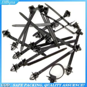 [COD] 10 20PCS Car Nylon Black Cable Ties Push Mount Wire Harness Fastener Cable Clamp Clips Ties Management Car Wire Organizers