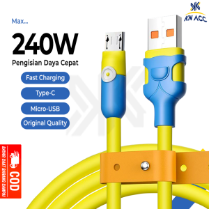 [KN ACC] NANVAN KABEL DATA CHARGER SILICON COLOURFULL NVN-KD47 MICRO USB / TYPE C FAST CHARGING