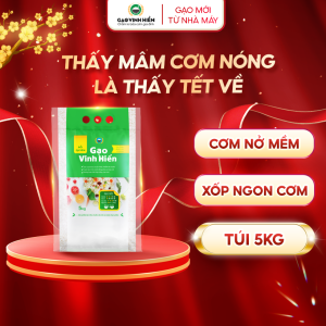 Gạo Đỗ Quyên Vinh Hiển 5kg - Dẻo vừa mềm cơm ngon