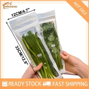 MIH ✨ COD ✨ ถุงเก็บผักผลไม้สดเก็บในตู้เย็นใช้ซ้ำได้ภาชนะบรรจุแบบหนากันรั่วถุงบรรจุภัณฑ์ปิดผนึกสำหรับห้องครัว