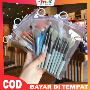 MALL - Kuas Set 8Pcs Free Pounch Brush Make Up Kosmetic Mini Travel Beauty Brusher TMW02