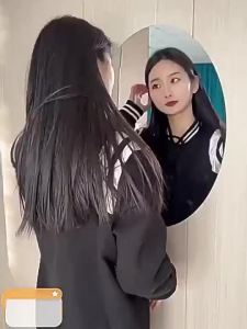 鏡子 亞克力軟鏡子 浴室鏡子 化妝鏡 貼墻鏡子 軟鏡子 全身鏡  Household Wall-Sticking Self-Adhesive HD Acrylic Soft Mirror Bathroom Wall-Mounted Bathroom Mirror Perforation-Free Full