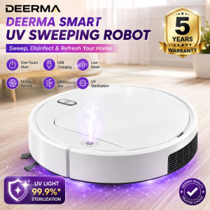 Intelligent Robot Vacuum Cleaner with UV Disinfection and Multi-Function Mop/Sweeping 5-in-1 Household Cleaning System Removable Battery Elegant Design