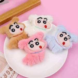 Kawaii Crayon Shin Chan Plush Toy Keychain Cute Pet Doll Pendant Cartoon Plush Crocodile Turtle Doll Keychain Pendant Girl Backpack Accessories Gift