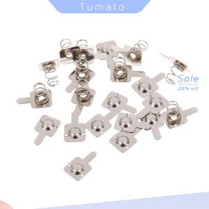 Tumato 10pair Replacement Metal Batteries Spring Contact Plate For AAA Batterie