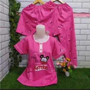 BAJU TIDUR DEWASA 3-1/BAJU TIDUR PEREMPUAN/PAKAIAN TIDUR SETELAN TIDUR MODEL TERBARU DENGAN 2 CLANA