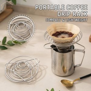 Coffee Dripper Rack Stainless Steel Foldable Portable Home Brew Camping Picnic Travel Filter Holder