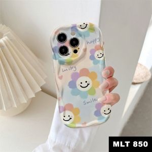 SOFTCASE SILIKON SOFT CASE WAVY CURVE EDGE FRESH FLORAL FLOWER TPU SARUNG FOR REALME NOTE 50 NARZO N53 50A PRIME 50i PRIME NARZO 30A NARZO 20 -BAD