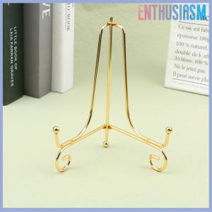 【Enthusiasm】🌟🌟【Hot Sale】🎈 Iron Display Stand Craft Bracket Book Holder Photo Pedestal Bowl Dish Frame Picture Plate Rack Easel Storage Decoration
