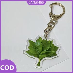CANAMEK✨ Sáng Tạo Bưởi Lá Acrylic Móc Khóa Phụ Nữ Móc Áo Mặt Dây Chuyền Trang Trí Túi Quyến Rũ Xe Móc Khóa Phụ Kiện Quà Tặng