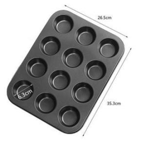 【In Stock】6/12/24 Mold non-stick muffin bread cupcake baking pan mold tray kitchen cake pan