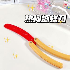 ZJT ST3 Banana butterfly knife decompression toy flail training safe hot dog knife carrot radish knife TS3 JTZ